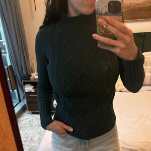 Dark Green Knit Sweater